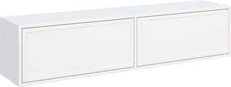 Selsey Selsey Velveto - Mueble Tv Flotante 2 Puertas - Blanco - 140 Cm