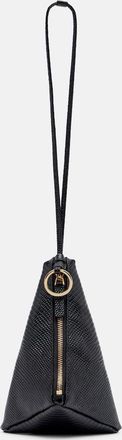 Calvin Klein Solida Mini snake-effect leather pouch with strap