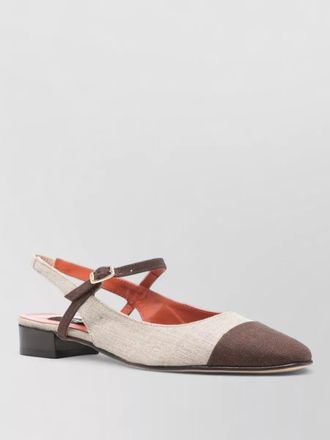Carel oceano slingback low heel ballet shoes