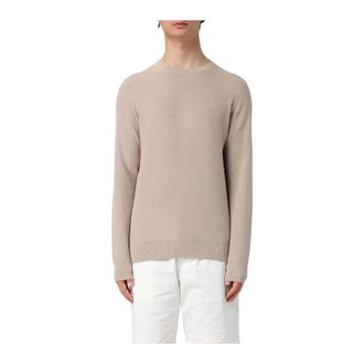 Sun 68 Round-neck Knitwear, male, Gray, S, Knit Crew Neck Jumper