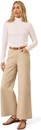 Pact Luxe Stretch Jersey Slim Turtleneck in White at Nordstrom, Size Medium