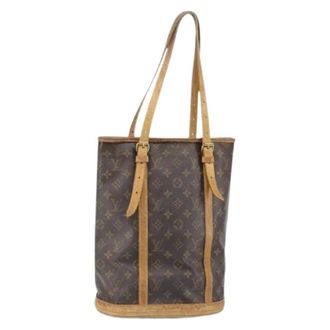 Louis Vuitton Pre-owned Bucket Bags, female, Brown, Size: ONE SIZE Pre-owned Vintage Canvas Bucket Bag