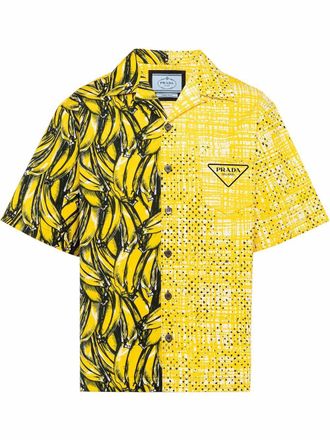 Prada Double Match boxy-fit shirt - Yellow