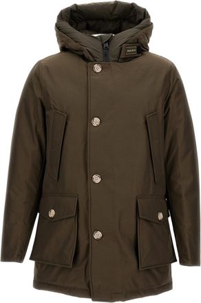 Woolrich Green Artic Hooded Multi-Pocket Parka