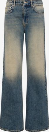 Moschino Pantalone flare in denim di cotone - Blu