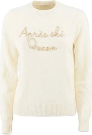 MC2 Saint Barth Maglione girocollo con grafica - - Knitwear - Donna - Beige - S