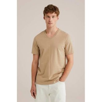 WE Fashion regular T-shirt beige