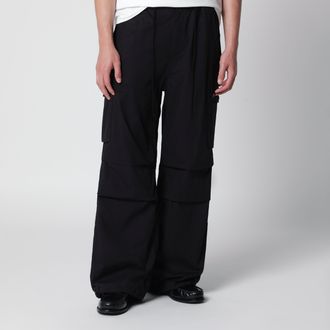 Needles Field cargo pants in cotton-nylon Oxford black