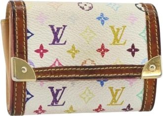 Louis Vuitton Pre-owned Wallets, female, Multicolor, Size: ONE SIZE Pre-owned Canvas Wallet