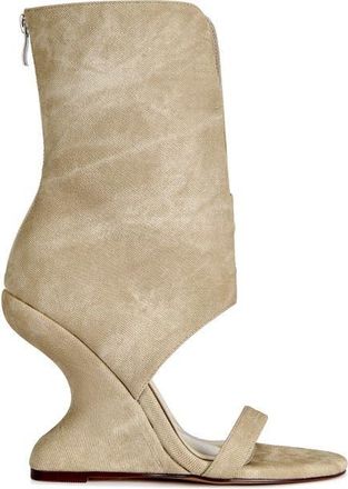 Azalea Wang Raffaello Wedge Sandal in Beige at Nordstrom, Size 6.5