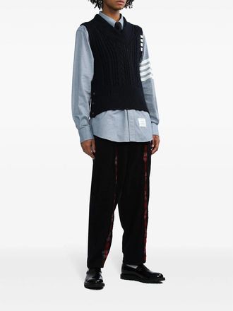 Thom Browne 4-Bar Button-down Shirt