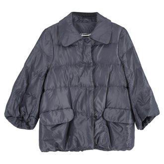 Jil Sander Quilted Jacket in Grey Nylon