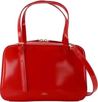 A.P.C. Handbags, female, Red, Size: ONE SIZE Virginie Box Purse
