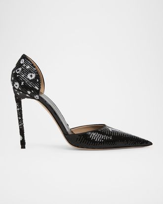 Tom Ford 105mm Vertigo Sequined d & apos;Orsay Pumps
