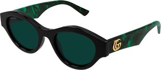 Gucci GG2207S 003 Womens Sunglasses Black Size 51 - Free RX Lenses - Free RX Lenses
