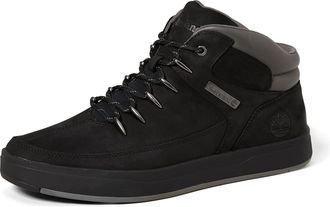 Timberland Mens Davis Square Shoe, Black Nubuck, 14.5 UK