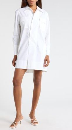 A.L.C. Jori Cotton Shirtdress in White at Nordstrom Rack, Size X-Small