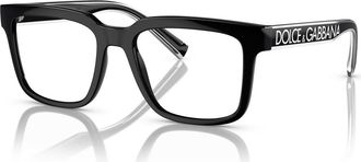 Dolce & Gabbana 52mm Square optical glasses in Black at Nordstrom