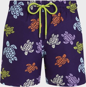 Vilebrequin Men & apos;s Tortues Micro-Perforated Ultra-Light Swim Trunks