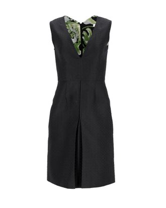 Emilio Pucci Emilio Pucci mouwloze jurk met V-hals in zwart polyester