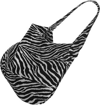 Yardwe Large Capacity Polyester Crossbody Handbag for Women Stylish Fashion Pouch for Outdoor Party Travel and Shopping Tear-resistant Black Shoulder Bag