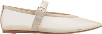 Marc Fisher Womens Godina Mesh Mary Jane Ballet Flat In Ivory