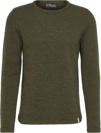 Mufflon Viktor Wollpullover f&uuml;r Herren | oliv