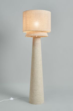 BHS Terri Tiered Shade Floor Lamp in Natural
