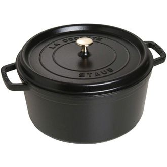 Staub La Cocotte Casseruola, Ghisa, Nero, 30 cm