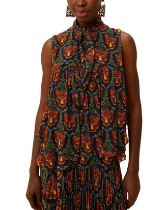 Farm Rio Farm Rio Boho Panther Sleeveless Blouse