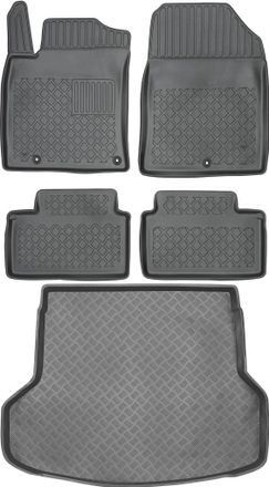 OEM Hyundai I30 Iii Fastback De 2018 (juego) - Alfombrillas Para Coche + Alfombrilla Para Maletero