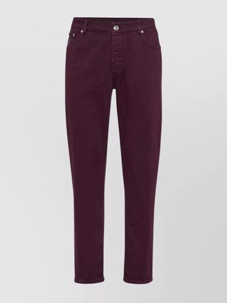 Brunello Cucinelli cotton trousers with front and back pockets