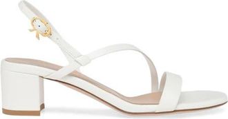Gianvito Rossi Betsey Sandal in White Nappa at Nordstrom, Size 35.5