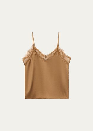 Aexae Silk Lace Tank Top