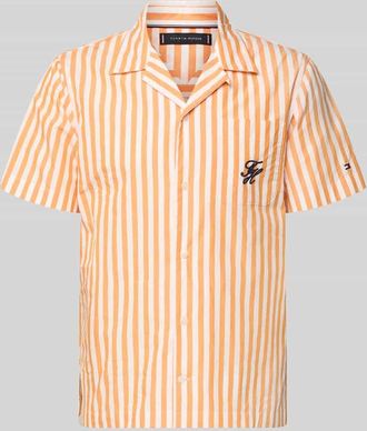 Tommy Hilfiger Regular Fit Freizeithemd aus reiner Baumwolle in Orange, Gr&ouml;&szlig;e XL