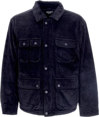 Obey Zwarte Larson Werkjas - Heren - Zomerjassen - Zwart - XL - Katoen - Jassen