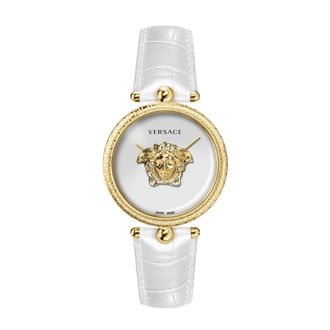 Versace Accessoires, Dames, Wit, ONE Size, Leer, Horloges