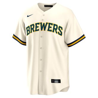 Nike Bob Uecker Milwaukee Brewers Retired Nike Mens MLB Replica Jersey in Brown | T770MZBHQ5L-HXD