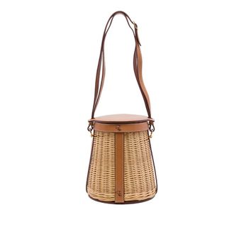 Herm&egrave;s Pre-owned Hermes Osier Wicker and Barenia Farming Picnic Bag Ladies CWJ9KMGWUG4K7TKU