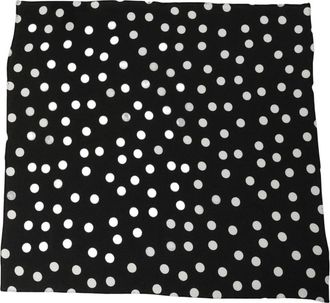 Dolce & Gabbana Vierkante Foulard Sjaal - Dames - Zijden sjaals - Zwart - ONE Size - Accessoires