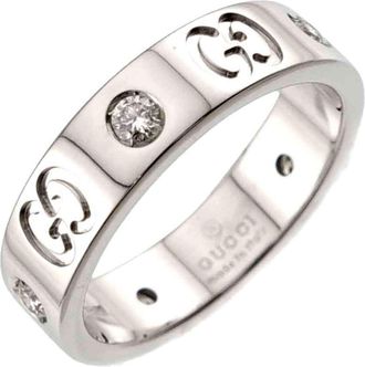 Gucci White Gold (18K) Band Ring (Pre-Owned)