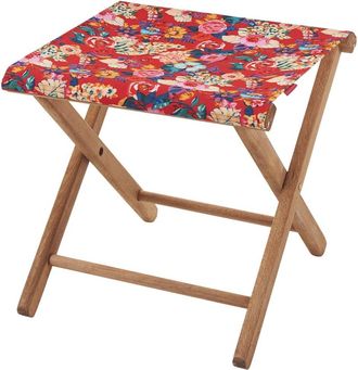 Vent de Boh&egrave;me Taburete plegable de haya y tela floral
