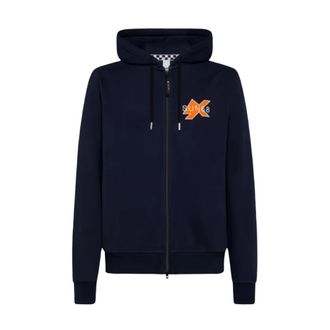 Sun 68 Heren, Sweatshirts & Hoodies, Blauw, Maat: S Katoen