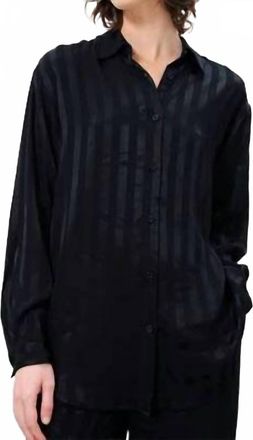FRNCH Carla Ribbed Blouse In Noir