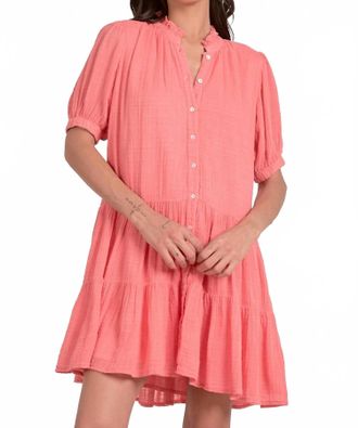 Elan Emelia Mini Dress In Coral