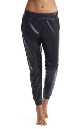 Commando Faux Leather Jogger Pants in Black at Nordstrom, Size Small