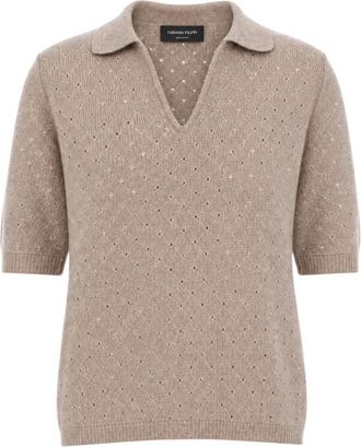 Fabiana Filippi Polo - Dames - Polos - Beige - S - Tops