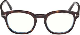 Tom Ford Ft 5532B 52N Clip Eyeglasses - Heren - Brillen - Bruin - 49 MM - Accessoires