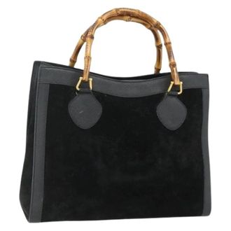 Gucci Pre-owned Handbags, female, Black, Size: ONE SIZE Pre-owned Vintage Hand Bag