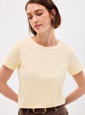Contemporaine Womens SUPIMA cotton crew-neck T-shirt